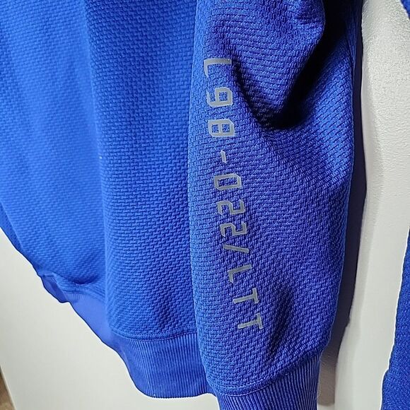 Lululemon Relaxed-Fit Train Hoodie Mesh Men’s size Small in Royal Blue - Picture 3 of 6